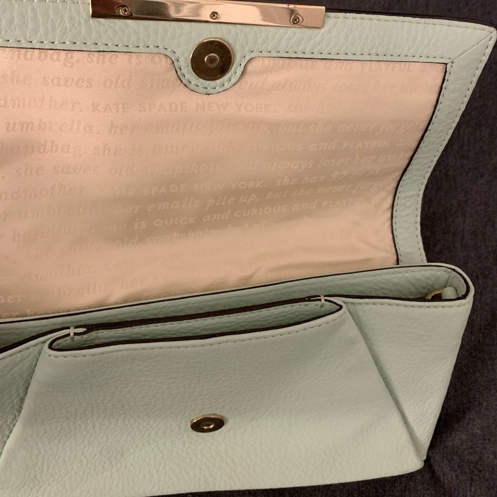 Kate Spade Mint Mojito Leather Shoulder Bag! - Picture 5 of 6